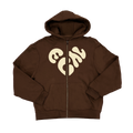 Sweat Zippé Fluffy Chocolate