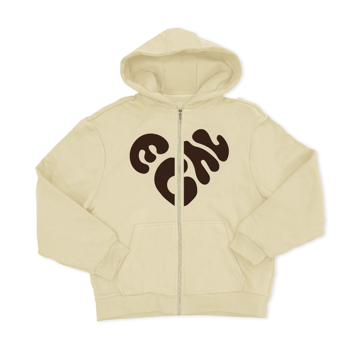 Sweat Zippé Fluffy WhiteSand