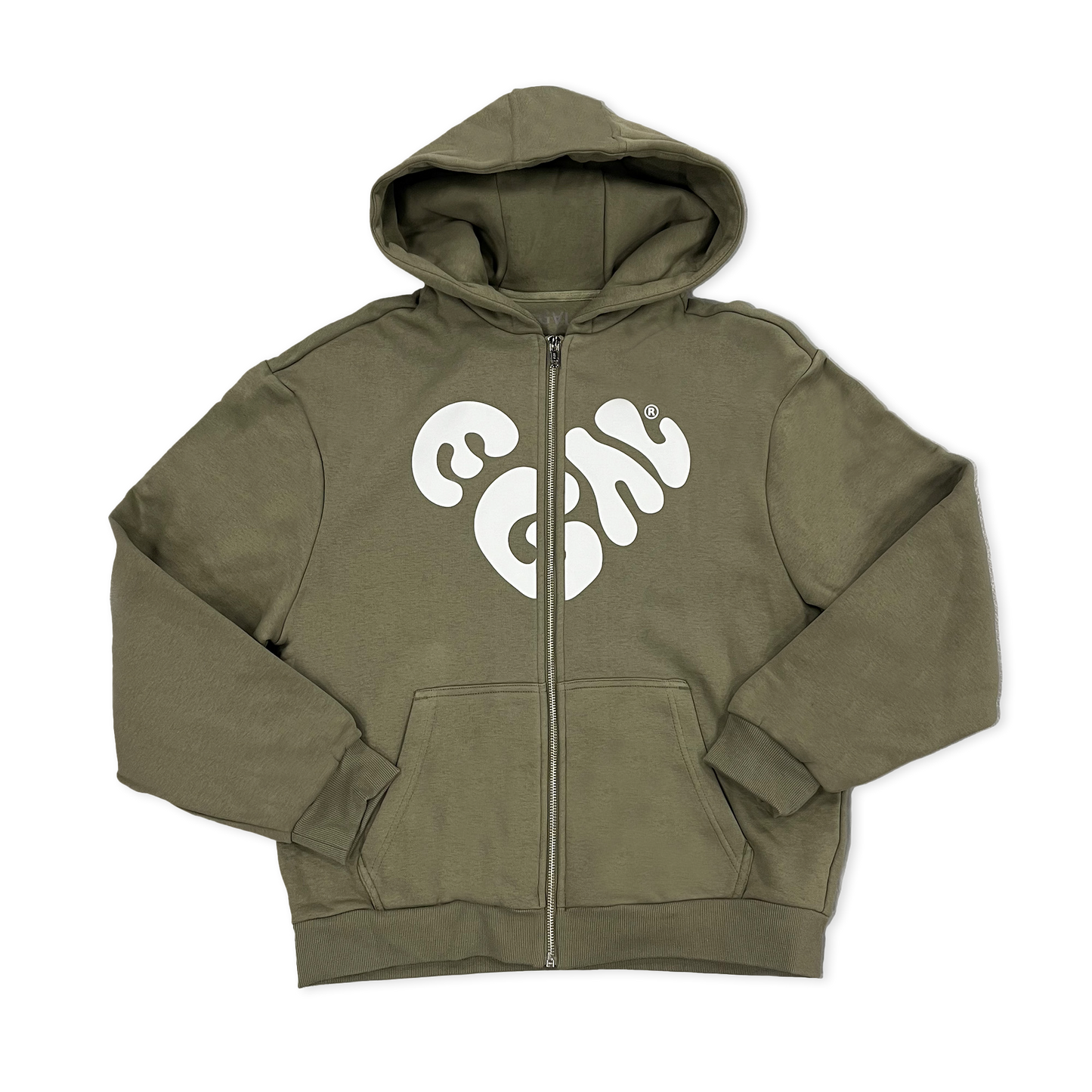 Sweat zippé HERITAGE Paleolive