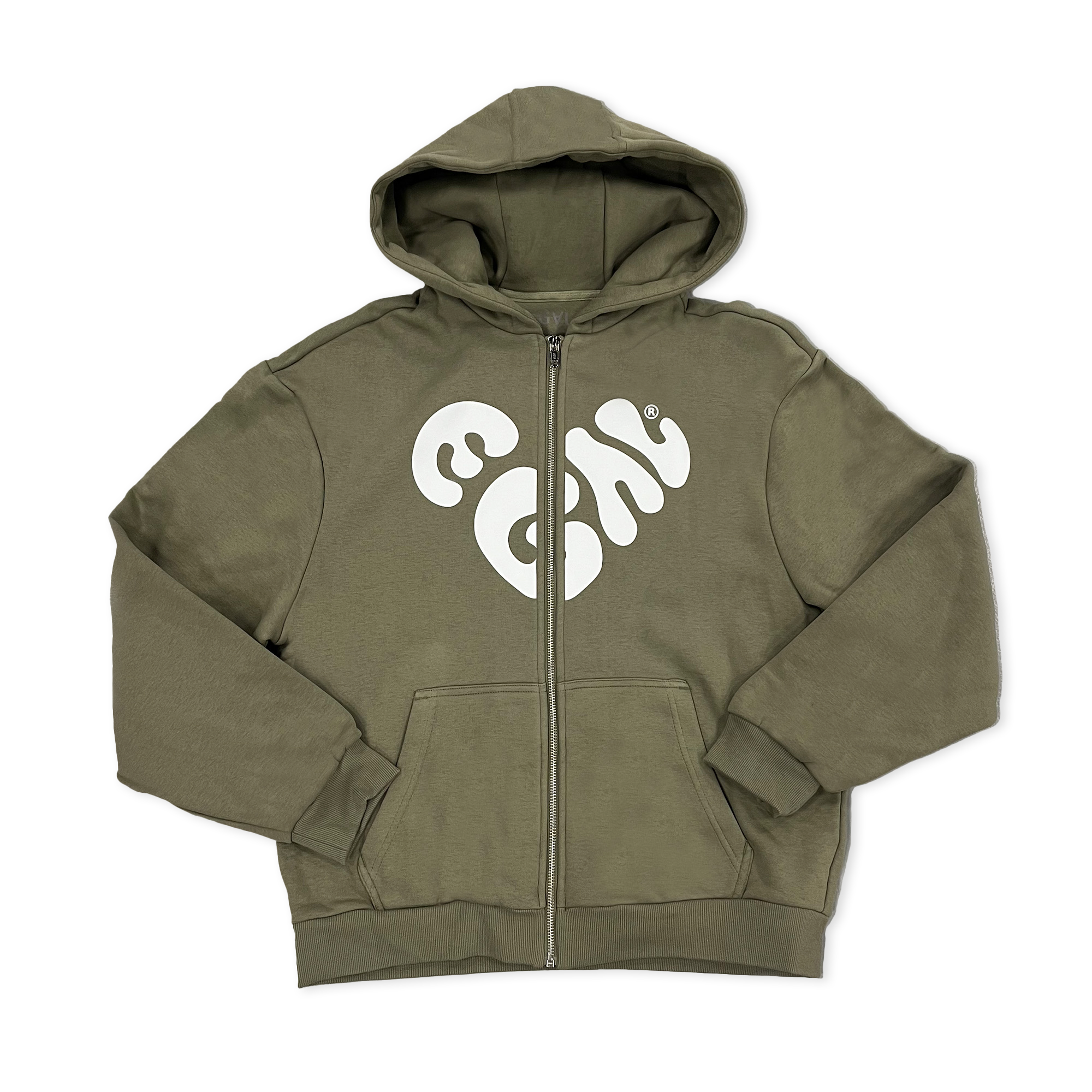 Sweat zippé HERITAGE Paleolive